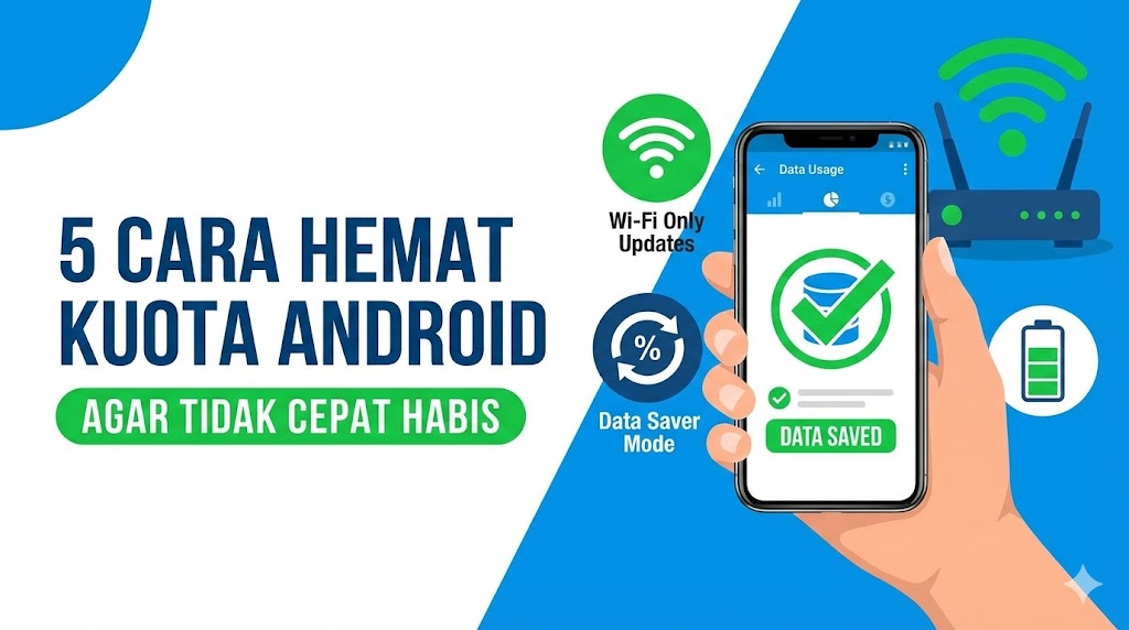 5 Cara Menghemat Kuota Internet di HP Android Agar Tidak Cepat Habis