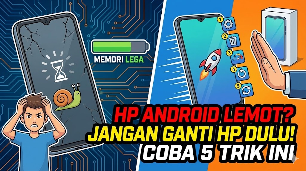 HP Android Lemot Padahal Memori Masih Lega? Jangan Ganti HP Dulu, Coba 5 Trik Ini!