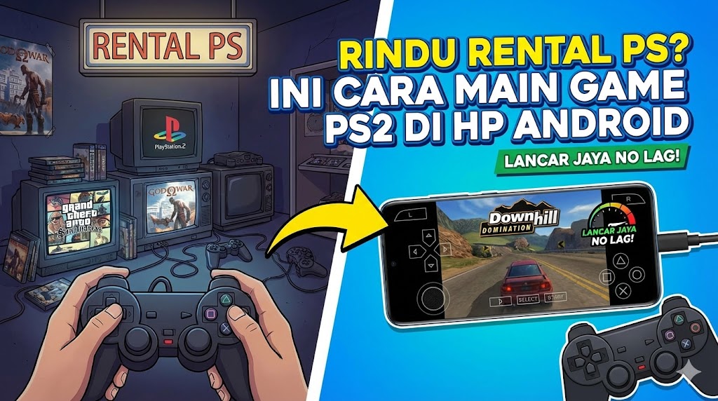 Rindu Rental PS? Ini Cara Main Game PS2 di HP Android (Lancar Jaya No Lag!)