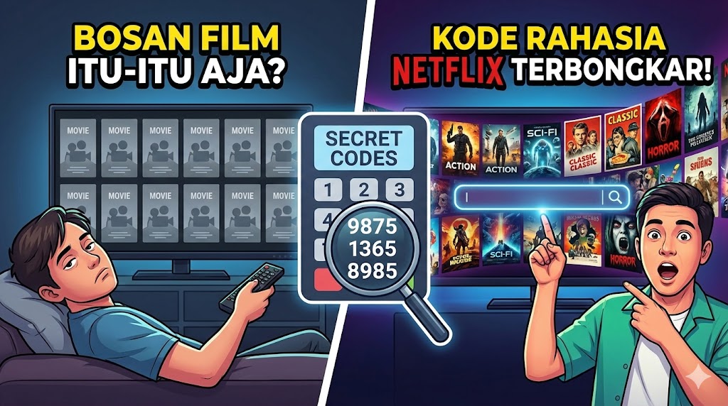 Bosan Film Itu-itu Aja? Ini Kode Rahasia Netflix buat Buka Ribuan Film Tersembunyi!