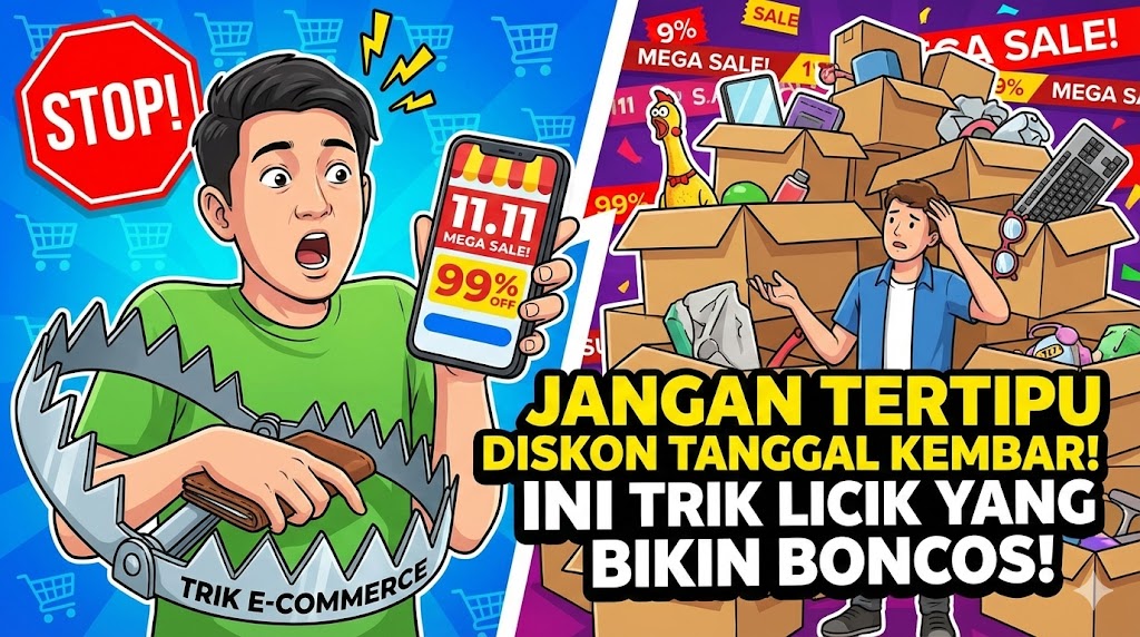 Jangan Tertipu Diskon Tanggal Kembar! Ini Trik Licik E-commerce yang Bikin Kamu Belanja Barang Nggak Penting